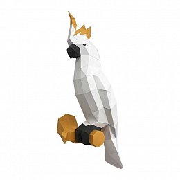 Papírový model 3D - kakadu