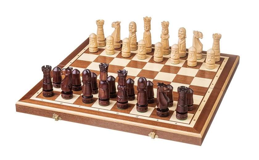 Dřevěné šachy Castle - inarzovane