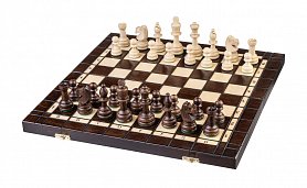 Dřevěné šachy + Vrhcáby + dáma - 3v1
