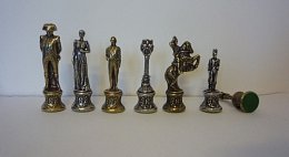 Kovové šachové figurky Napoleon