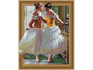 Diamantové malování - Krásné mladé baleríny - 40 × 50 cm 