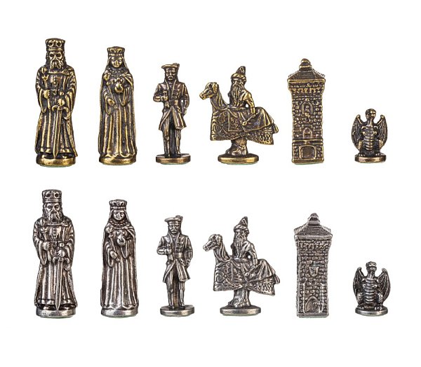 Kovové šachové figurky Krakovské střední