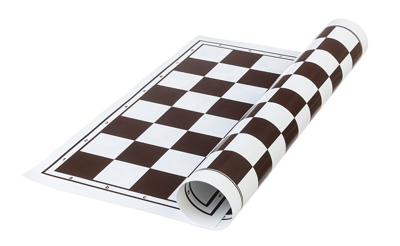 Rolovací vinylová šachovnice - 500x500 mm + Francouzská dáma