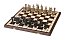 Dřevěné šachy Spartan s plastovými figurkami  50x50 cm šachovnice