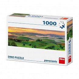 Puzzle Západ slunce v horách 1000 dílků panoramic