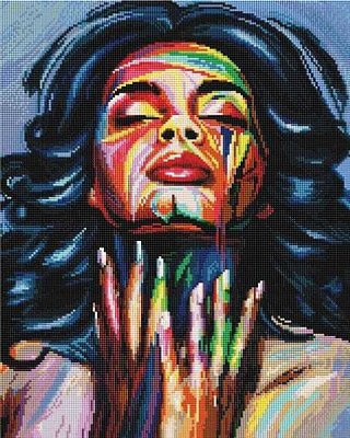 Diamantové malování - Vášnivý cit - 40 × 50 cm 