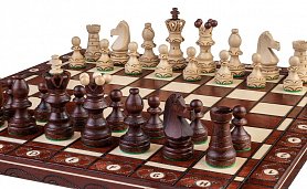 Dřevěné šachy Ambassador De lux