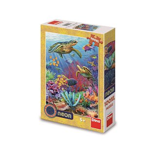 Puzzle - Podmořský svět 100 XL dílků neon 