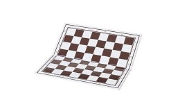 Šachovnica plastová, skladacia + mlynček, 325x325 mm