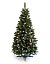 Umělý stromeček Jedle Vánoční se vyznačuje kombinací 3 typů větviček a s červenými boulemi