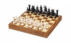 Šachy Spartan černo / bílé