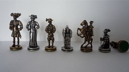 Kovové šachové figurky Švýcarské