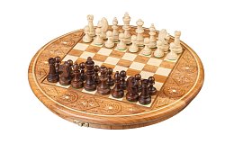 Dřevěné šachy rubínové