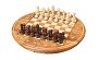 Kulaté vyřezávané dřevěné šachy