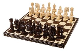 Dřevěné šachy Cézar