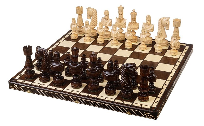 Dřevěné šachy Cézar obrovské - ruční práce a velké šachy