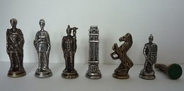 Kovové šachové figurky Německé