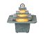 Kamenná fontána Mandala s osvětlením a tekoucí vodou