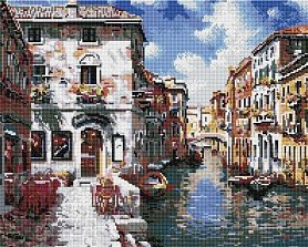 Diamantové malování - Romantické Benátky - 40x50 cm