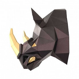 Papírový model 3D - nosorožec Rog černý