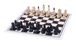 Šachový set klubovka s pevnou skládací deskou