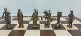 Kovové šachové figurky Rytíři krále Artuše