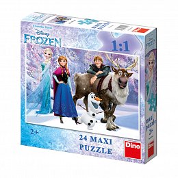 Ledové království Elsa a přátelé - 24 dílků Maxi puzzle