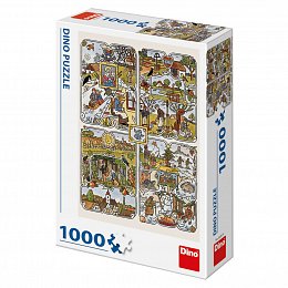 Roční období Josef Lada 1000 dílků - puzzle