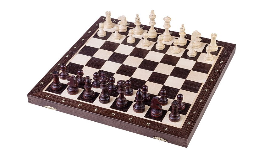 Magnetické dřevěné šachy Magnificus Wenge