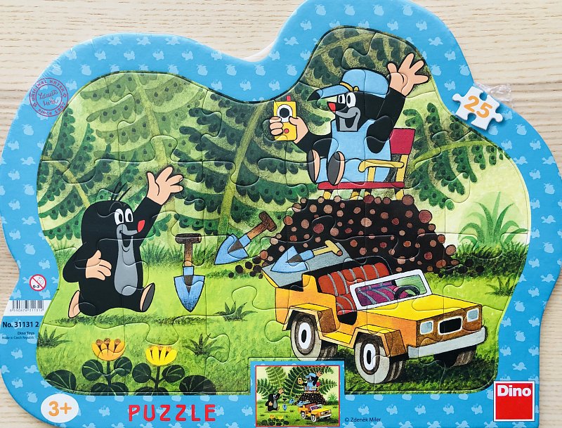  Puzzle - Krtek se žlutým autem 25