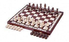 Šachy + dáma - 2v1