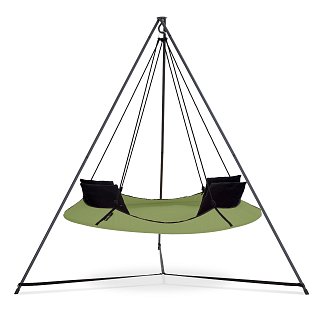 Houpačka Hangout Pod SET Zelená (černá lana a stojan)