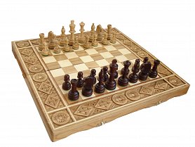 Dřevěné šachy rubínové