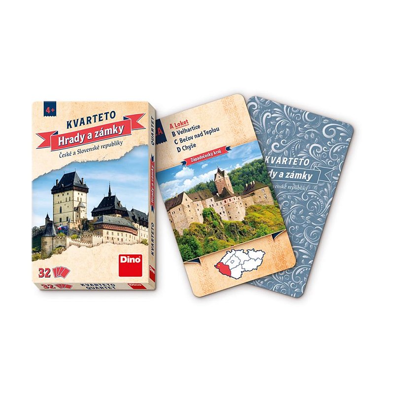 Kvarteto Hrady a zámky - obsah balení