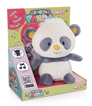 Plyšák Panda zpívající 20 cm s funkcemi zpěv a tanec 