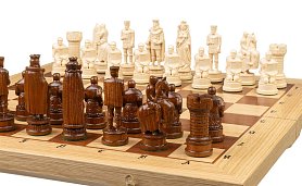 Dřevěné šachy Karel IV.