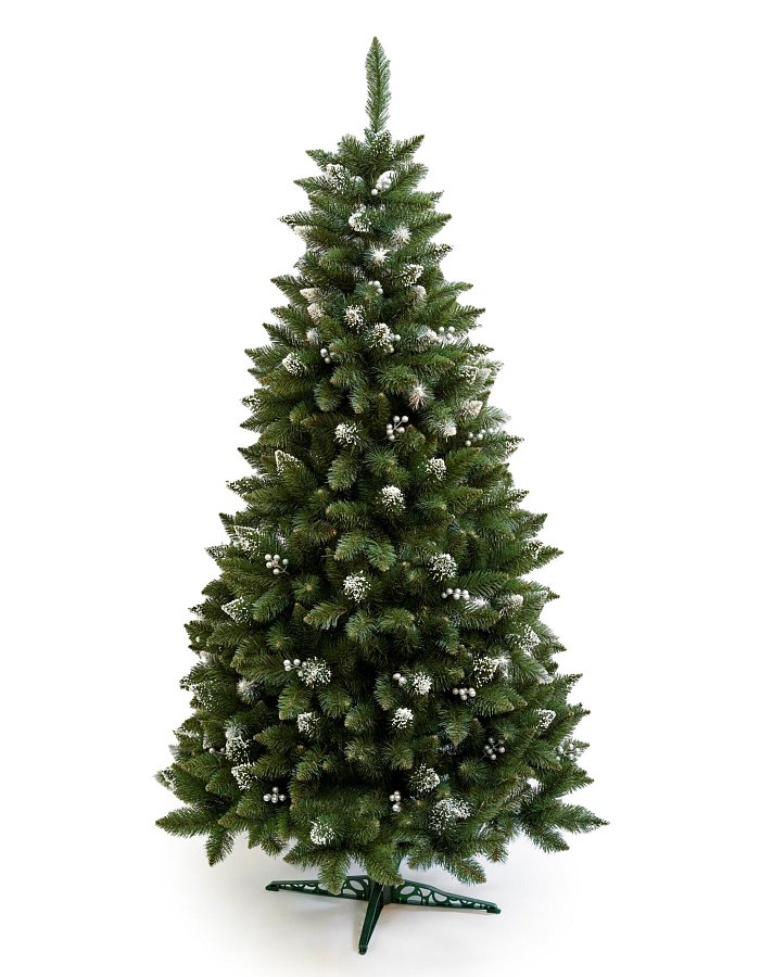 Umělý stromeček Jedle Perelka pohled na vánoční stromeček