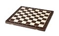Dřevěné turnajové šachy z tropického dřeva WENGE - rozložená šachovnice
