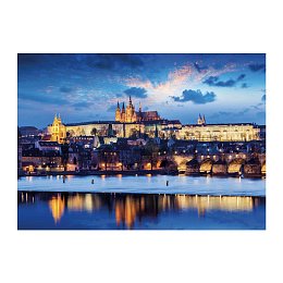 Puzzle Pražský hrad 1000 dílků neon