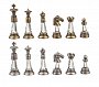 Skleněno-kovové šachové figurky