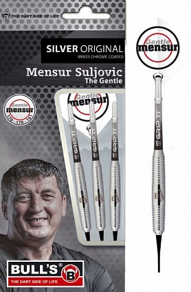 Šipky Bull's soft Mensur Suljovic silver Soft 18g