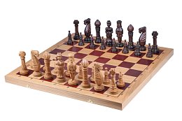 Dřevěné šachy Dubové - originál LUX