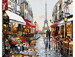 Diamantové malování - Den v Paříži - 40x50 cm
