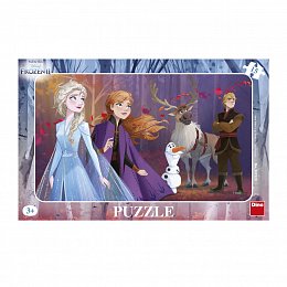 Puzzle Frozen II s Kristoffem 15 dílků deskové