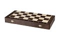 Dřevěné turnajové šachy z tropického dřeva WENGE - zavřená šachovnice