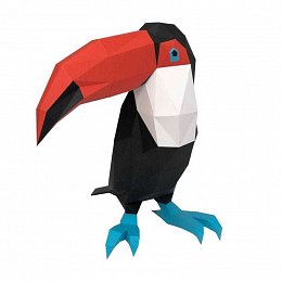 Papírový model 3D - tukan