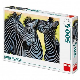 Tři zebry 500 dílků puzzle