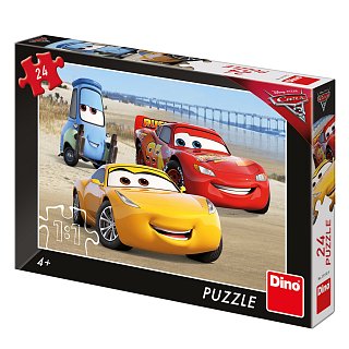 Puzzle - Cars 3: Na pláži 24 dílků 