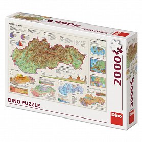 MAPA SLOVENSKA 2000 Puzzle NOVÉ