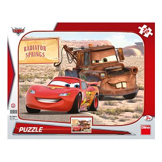 Puzzle - Cars: Blesk & Burák 12 dílků deskové 